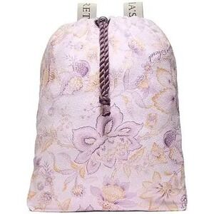 Victoria's Secret Pink Floral Print Drawstring Backpack‎ Bag Pouch New With Tags